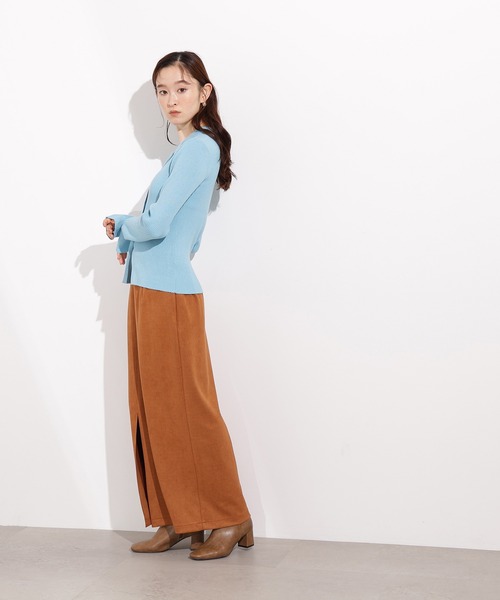 N.(N. Natural Beauty Basic)(エヌエヌナチュラルビューティーベーシック)の「ポロカラーリブニット(ポロシャツ・レディース・レッド/ブルー/グレー・MEDIUM)」の20枚目の写真