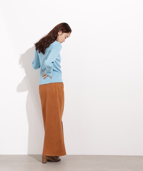 N.(N. Natural Beauty Basic)(エヌエヌナチュラルビューティーベーシック)の「ポロカラーリブニット(ポロシャツ・レディース・レッド/ブルー/グレー・MEDIUM)」の21枚目の写真