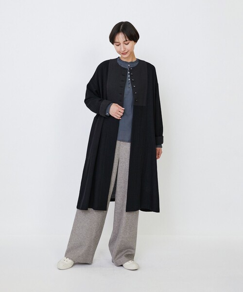 LOISIR(ロワズィール)の「【MTサイズ有り】ギャバジンストレートパンツ(その他パンツ・レディース・ブラック/グレー・M/MT)」の8枚目の写真