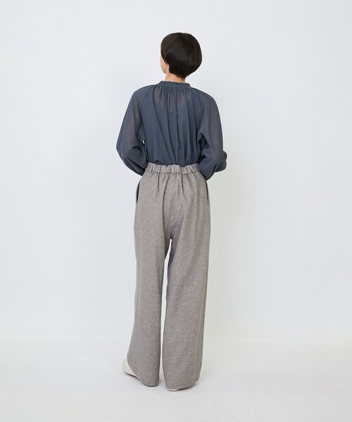 LOISIR(ロワズィール)の「【MTサイズ有り】ギャバジンストレートパンツ(その他パンツ・レディース・ブラック/グレー・M/MT)」の4枚目の写真
