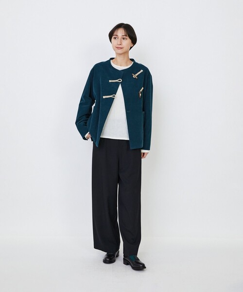 LOISIR(ロワズィール)の「【MTサイズ有り】ギャバジンストレートパンツ(その他パンツ・レディース・ブラック/グレー・M/MT)」の13枚目の写真