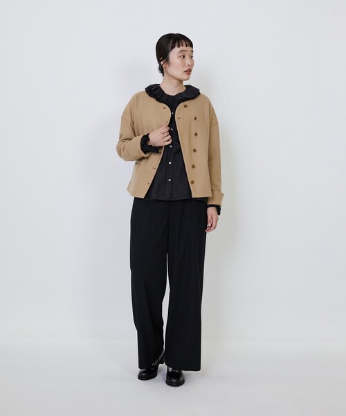 LOISIR(ロワズィール)の「【MTサイズ有り】ギャバジンストレートパンツ(その他パンツ・レディース・ブラック/グレー・M/MT)」の14枚目の写真