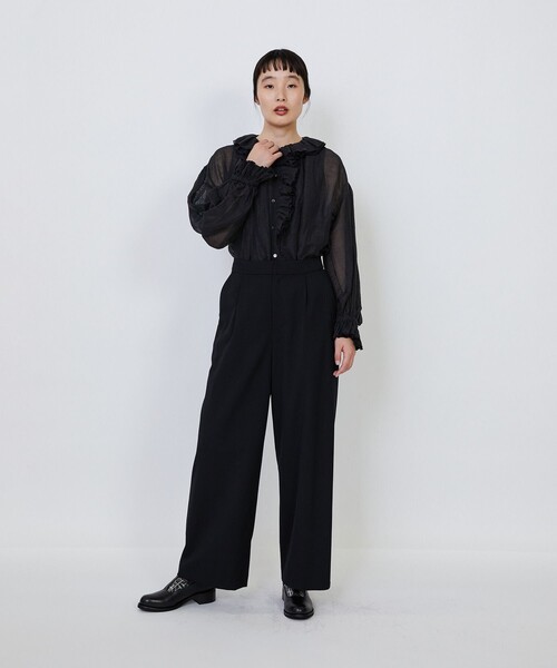 LOISIR(ロワズィール)の「【MTサイズ有り】ギャバジンストレートパンツ(その他パンツ・レディース・ブラック/グレー・M/MT)」の16枚目の写真