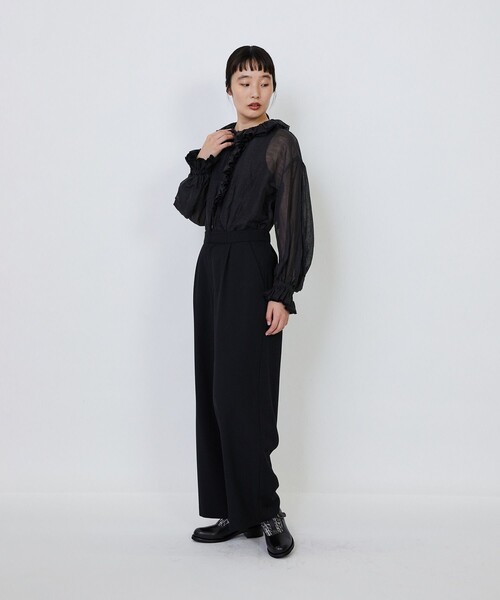 LOISIR(ロワズィール)の「【MTサイズ有り】ギャバジンストレートパンツ(その他パンツ・レディース・ブラック/グレー・M/MT)」の17枚目の写真