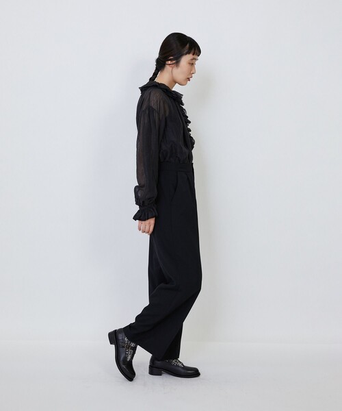 LOISIR(ロワズィール)の「【MTサイズ有り】ギャバジンストレートパンツ(その他パンツ・レディース・ブラック/グレー・M/MT)」の18枚目の写真