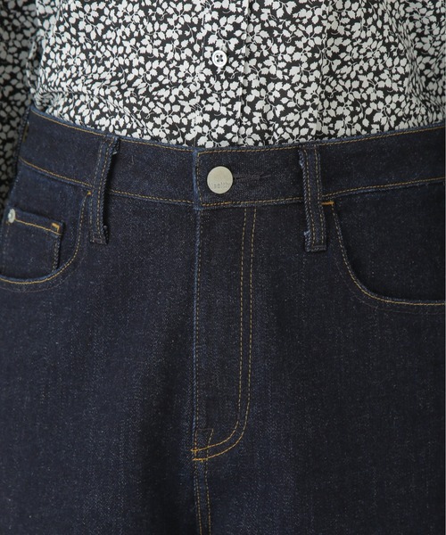 Healthy denim（ヘルシーデニム）の「◆【Healthy Denimコラボ】デニムセミワイド（デニムパンツ・レディース・ネイビー・SMALL/MEDIUM/LARGE）」の10枚目の写真