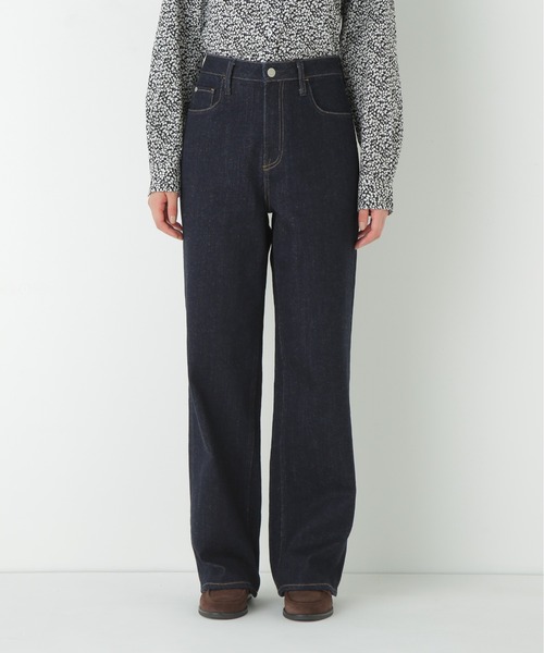 Healthy denim（ヘルシーデニム）の「◆【Healthy Denimコラボ】デニムセミワイド（デニムパンツ・レディース・ネイビー・SMALL/MEDIUM/LARGE）」の13枚目の写真