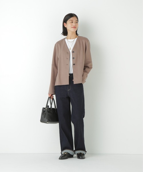 Healthy denim（ヘルシーデニム）の「◆【Healthy Denimコラボ】デニムセミワイド（デニムパンツ・レディース・ネイビー・SMALL/MEDIUM/LARGE）」の4枚目の写真