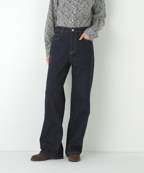 Healthy denim（ヘルシーデニム）の「◆【Healthy Denimコラボ】デニムセミワイド（デニムパンツ・レディース・ネイビー・SMALL/MEDIUM/LARGE）」の19枚目の写真