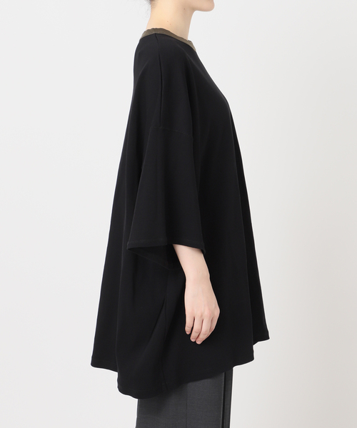 CITYSHOP（シティーショップ）の「FRAISE OVERSIZED TEE：Tシャツ（Tシャツ/カットソー・レディース・ベージュ/ブラック・FREE）」の15枚目の写真