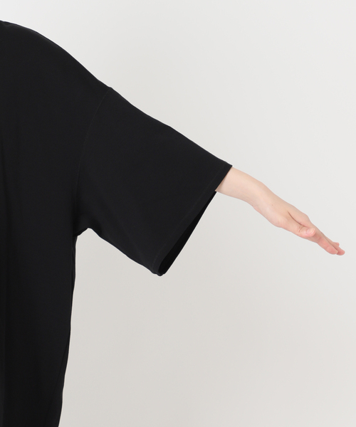 CITYSHOP（シティーショップ）の「FRAISE OVERSIZED TEE：Tシャツ（Tシャツ/カットソー・レディース・ベージュ/ブラック・FREE）」の16枚目の写真