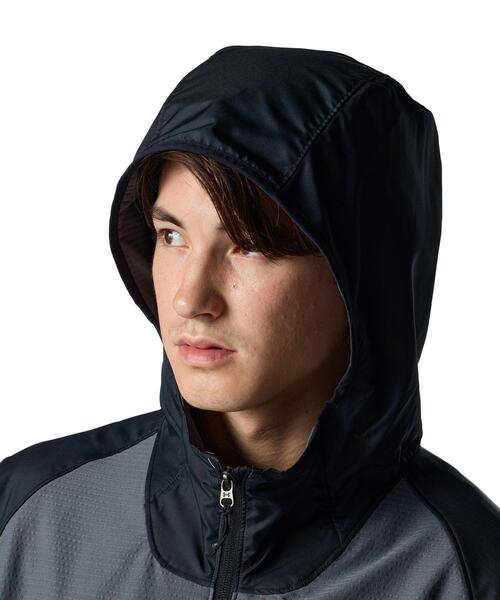UNDER ARMOUR(アンダーアーマー)の「UAモチベート リブ ハイブリッド フーディー(トレーニング/メンズ)(その他アウター・メンズ・グレー×ホワイト・L/M/XL/3XL/S/2XL)」の5枚目の写真