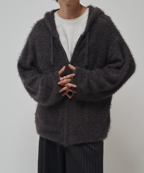 MIXシャギージップフーディ（ニット/セーター）｜Lui's（ルイス）の