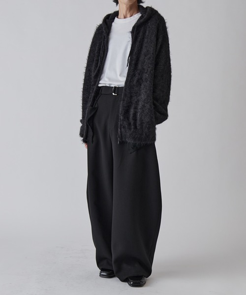 Lui's（ルイス）の「MIXシャギージップフーディ（ニット/セーター・メンズ・グレー/ダークグレー/ブラック・M/S）」の10枚目の写真