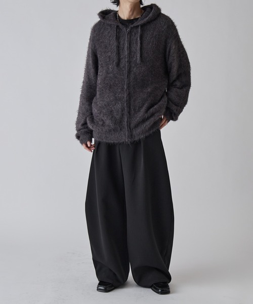 Lui's（ルイス）の「MIXシャギージップフーディ（ニット/セーター・メンズ・グレー/ダークグレー/ブラック・M/S）」の19枚目の写真