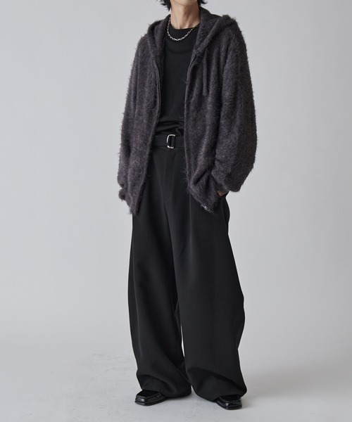 Lui's（ルイス）の「MIXシャギージップフーディ（ニット/セーター・メンズ・グレー/ダークグレー/ブラック・M/S）」の20枚目の写真