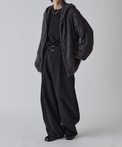 Lui's（ルイス）の「MIXシャギージップフーディ（ニット/セーター・メンズ・グレー/ダークグレー/ブラック・M/S）」の21枚目の写真