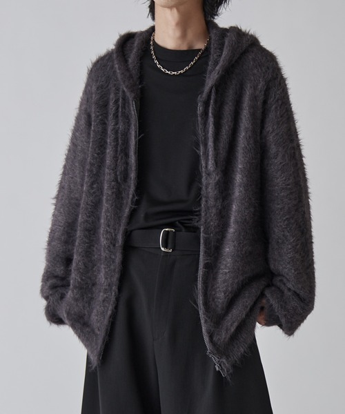 Lui's（ルイス）の「MIXシャギージップフーディ（ニット/セーター・メンズ・グレー/ダークグレー/ブラック・M/S）」の16枚目の写真