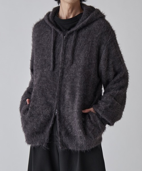 Lui's（ルイス）の「MIXシャギージップフーディ（ニット/セーター・メンズ・グレー/ダークグレー/ブラック・M/S）」の17枚目の写真