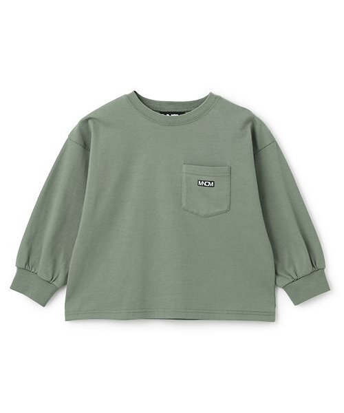 b・ROOM(ビールーム)の「【MNCM】【セットアップ可】【カイテキ天竺】ポケットビッグTシャツ(Tシャツ/カットソー・キッズ・カーキ/ブラック/チャコール/ダークブラウン・150cm/130cm/140cm/120cm/110cm)」の6枚目の写真