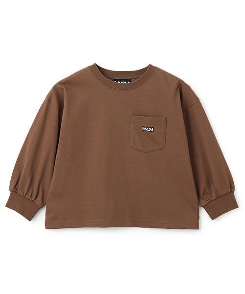 b・ROOM(ビールーム)の「【MNCM】【セットアップ可】【カイテキ天竺】ポケットビッグTシャツ(Tシャツ/カットソー・キッズ・カーキ/ブラック/チャコール/ダークブラウン・150cm/130cm/140cm/120cm/110cm)」の7枚目の写真