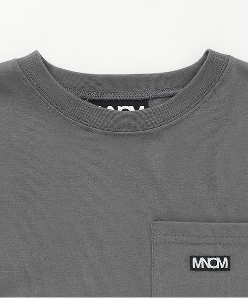 b・ROOM（ビールーム）の「【MNCM】【セットアップ可】【カイテキ天竺】ポケットビッグTシャツ（Tシャツ/カットソー・キッズ・チャコール/ブラック/ダークブラウン/カーキ・140cm/130cm/150cm/120cm/110cm）」の7枚目の写真