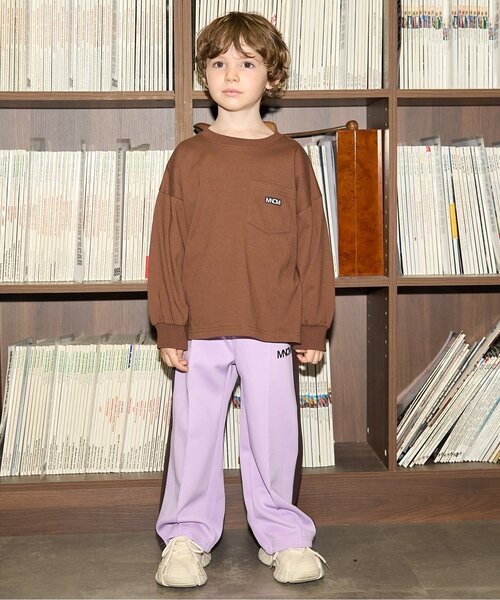 b・ROOM（ビールーム）の「【MNCM】【セットアップ可】【カイテキ天竺】ポケットビッグTシャツ（Tシャツ/カットソー・キッズ・チャコール/ブラック/ダークブラウン/カーキ・140cm/130cm/150cm/120cm/110cm）」の21枚目の写真