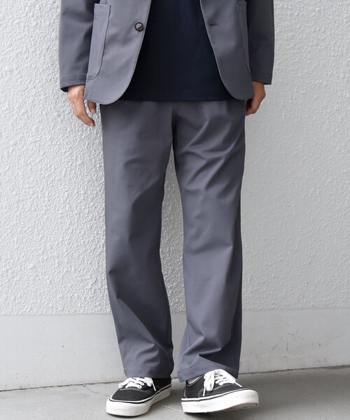 SHIPS any（シップス エニィ）の「SHIPS any: SORONA(R) ライト ツイル ストレッチ イージーパンツ(セットアップ対応)◇（その他パンツ・メンズ・グレー/オリーブ/ネイビー/ベージュ・MEDIUM/SMALL/X-LARGE/LARGE）」の2枚目の写真