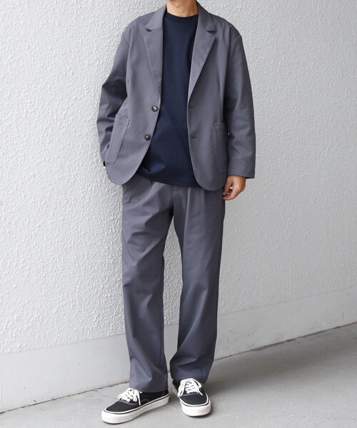 SHIPS any（シップス エニィ）の「SHIPS any: SORONA(R) ライト ツイル ストレッチ イージーパンツ(セットアップ対応)◇（その他パンツ・メンズ・グレー/オリーブ/ネイビー/ベージュ・MEDIUM/SMALL/X-LARGE/LARGE）」の5枚目の写真