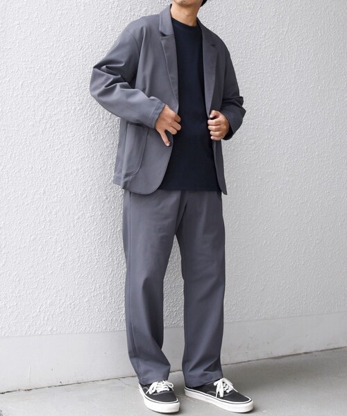 SHIPS any（シップス エニィ）の「SHIPS any: SORONA(R) ライト ツイル ストレッチ イージーパンツ(セットアップ対応)◇（その他パンツ・メンズ・グレー/オリーブ/ネイビー/ベージュ・MEDIUM/SMALL/X-LARGE/LARGE）」の6枚目の写真