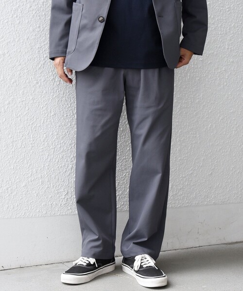 SHIPS any（シップス エニィ）の「SHIPS any: SORONA(R) ライト ツイル ストレッチ イージーパンツ(セットアップ対応)◇（その他パンツ・メンズ・グレー/オリーブ/ネイビー/ベージュ・MEDIUM/SMALL/X-LARGE/LARGE）」の7枚目の写真