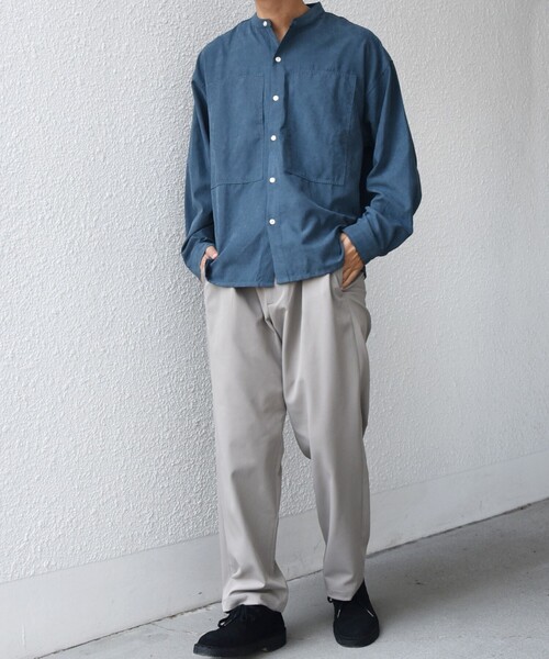 SHIPS any（シップス エニィ）の「SHIPS any: SORONA(R) ライト ツイル ストレッチ イージーパンツ(セットアップ対応)◇（その他パンツ・メンズ・グレー/オリーブ/ネイビー/ベージュ・MEDIUM/SMALL/X-LARGE/LARGE）」の10枚目の写真