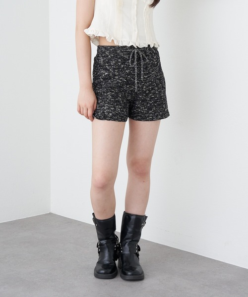 RAY CASSIN（レイカズン）の「ニットショートパンツ（その他パンツ・レディース・グレイッシュベージュ/ブラック/グレー・FREE）」の11枚目の写真