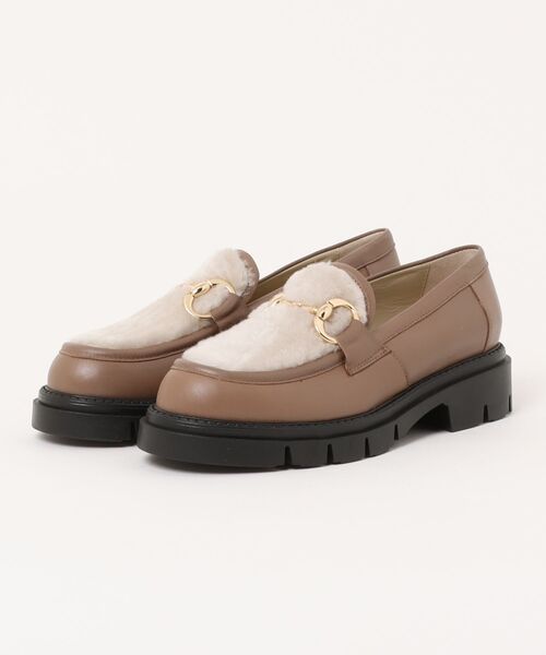 CORSO ROMA,9(コルソローマ)の「【CORSO ROMA 9】シアリング厚底ビットローファー(W51618)(ローファー・レディース・ブラック系その他/ブラウン系その他・39/38/37/36/35)」の4枚目の写真