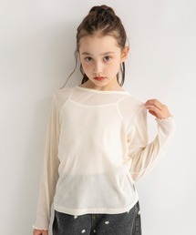 EDWIN | 【Ou? by EDWIN】ベロア調シアー長袖Tシャツ(Tシャツ/カットソー)