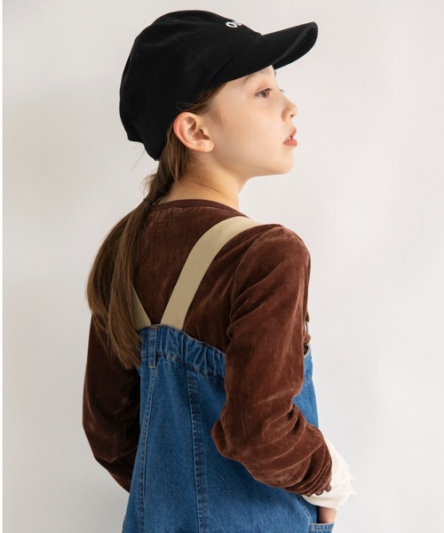 EDWIN（エドウィン）の「【Ou? by EDWIN】ベロア調シアー長袖Tシャツ（Tシャツ/カットソー・キッズ・ブラウン/ラベンダー/オフホワイト・140/110/90/130/100/150/120）」の13枚目の写真