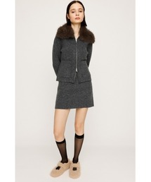 SLY（スライ）の「SHORTS IN KNIT S/SK ショーツイン ニット ショートスカート 秋服 冬服（スカート）」