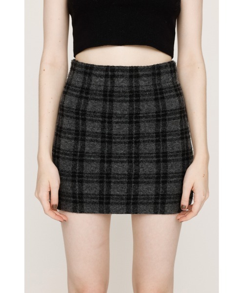 SLY(スライ)の「SHORTS IN KNIT S/SK ショーツイン ニット ショートスカート 秋服 冬服(スカート・レディース・ブラック系その他2/杢グレー/ブラウン/ベージュ系その他・FREE)」の8枚目の写真
