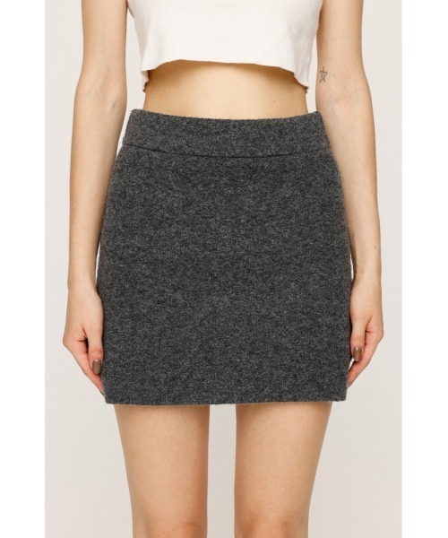 SLY(スライ)の「SHORTS IN KNIT S/SK ショーツイン ニット ショートスカート 秋服 冬服(スカート・レディース・ブラック系その他2/杢グレー/ブラウン/ベージュ系その他・FREE)」の10枚目の写真