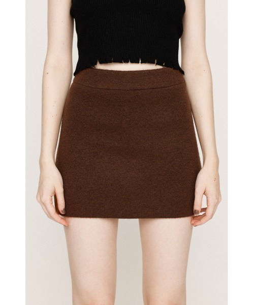 SLY(スライ)の「SHORTS IN KNIT S/SK ショーツイン ニット ショートスカート 秋服 冬服(スカート・レディース・ブラック系その他2/杢グレー/ブラウン/ベージュ系その他・FREE)」の13枚目の写真