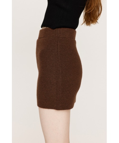 SLY(スライ)の「SHORTS IN KNIT S/SK ショーツイン ニット ショートスカート 秋服 冬服(スカート・レディース・ブラック系その他2/杢グレー/ブラウン/ベージュ系その他・FREE)」の14枚目の写真