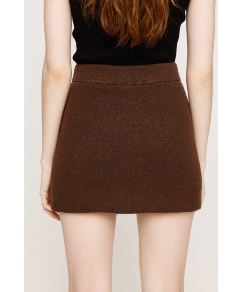 SLY(スライ)の「SHORTS IN KNIT S/SK ショーツイン ニット ショートスカート 秋服 冬服(スカート・レディース・ブラック系その他2/杢グレー/ブラウン/ベージュ系その他・FREE)」の15枚目の写真