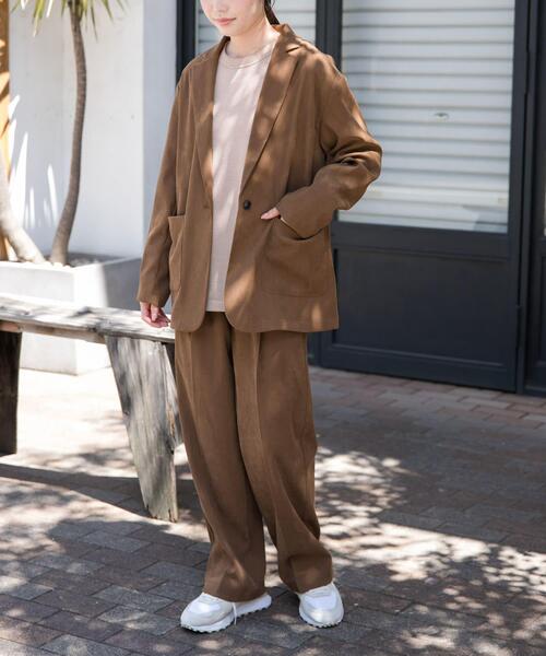 FORK&SPOON(フォークアンドスプーン)の「FORK&SPOON スエードライクパンツ(その他パンツ・レディース・ブラック系その他/ベージュ系その他・2/1)」の21枚目の写真