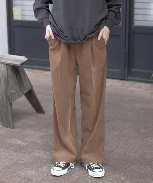 FORK&SPOON(フォークアンドスプーン)の「FORK&SPOON スエードライクパンツ(その他パンツ・レディース・ブラック系その他/ベージュ系その他・2/1)」の22枚目の写真