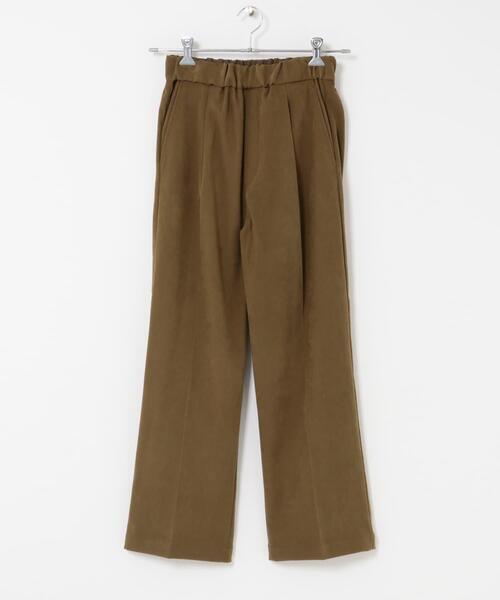 FORK&SPOON(フォークアンドスプーン)の「FORK&SPOON スエードライクパンツ(その他パンツ・レディース・ブラック系その他/ベージュ系その他・2/1)」の4枚目の写真