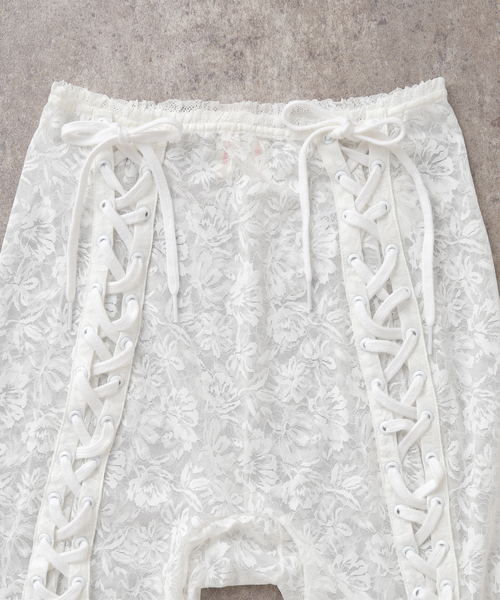EDIT. FOR LULU（エディットフォールル）の「【YUHAN WANG/ユハン ワン】laced biker shorts（その他パンツ・レディース・ホワイト・SMALL/MEDIUM）」の10枚目の写真