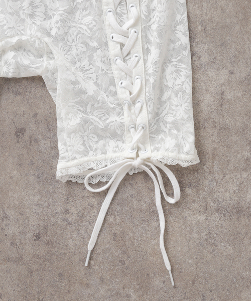 EDIT. FOR LULU（エディットフォールル）の「【YUHAN WANG/ユハン ワン】laced biker shorts（その他パンツ・レディース・ホワイト・SMALL/MEDIUM）」の12枚目の写真