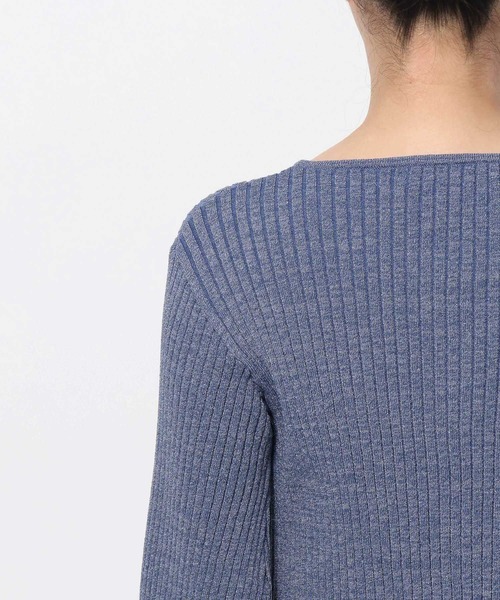 mysty woman（ミスティウーマン）の「ダブルジップラメニットカーディガン 575265（カーディガン/ボレロ・レディース・アイボリー/ピンクベージュ/グレイッシュブルー/ブラック・FREE）」の16枚目の写真