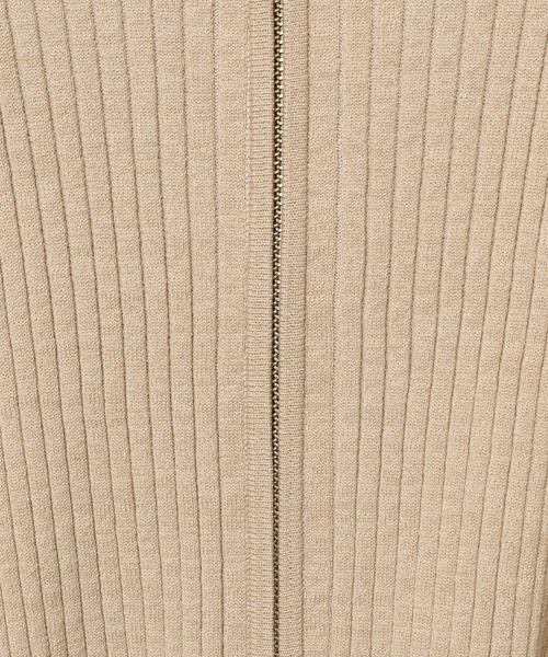 mysty woman（ミスティウーマン）の「ダブルジップラメニットカーディガン 575265（カーディガン/ボレロ・レディース・アイボリー/ピンクベージュ/グレイッシュブルー/ブラック・FREE）」の19枚目の写真