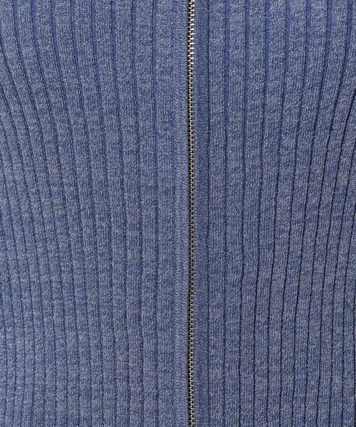 mysty woman（ミスティウーマン）の「ダブルジップラメニットカーディガン 575265（カーディガン/ボレロ・レディース・アイボリー/ピンクベージュ/グレイッシュブルー/ブラック・FREE）」の20枚目の写真